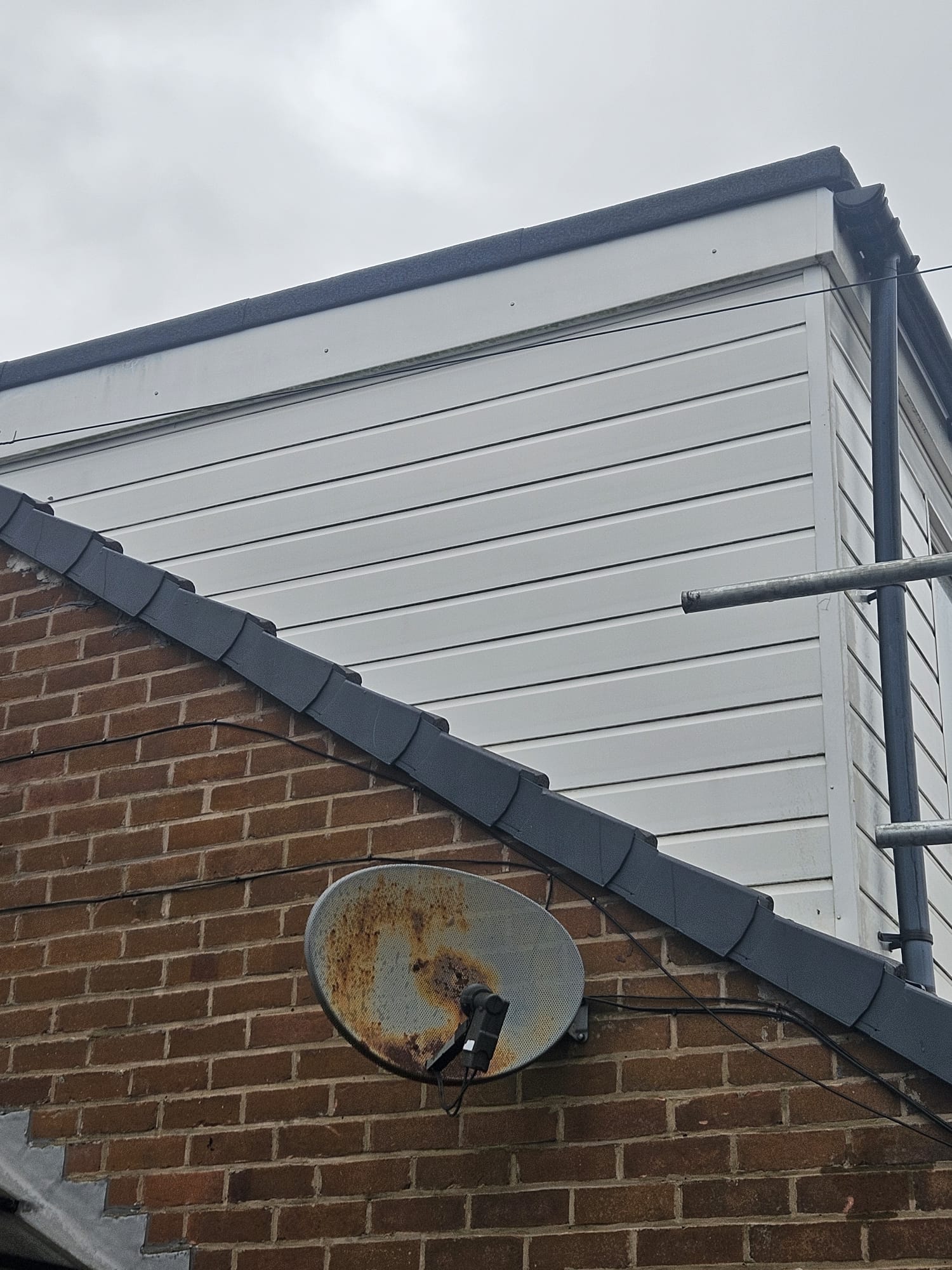 White Cladding — Roof Verge Detail