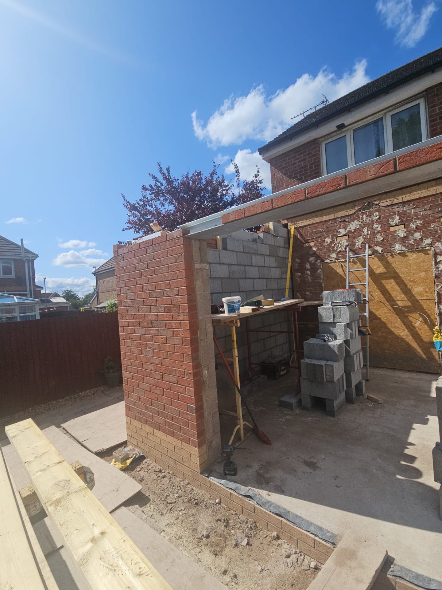 Single-Storey Rear Extension — Brickwork & Blockwork