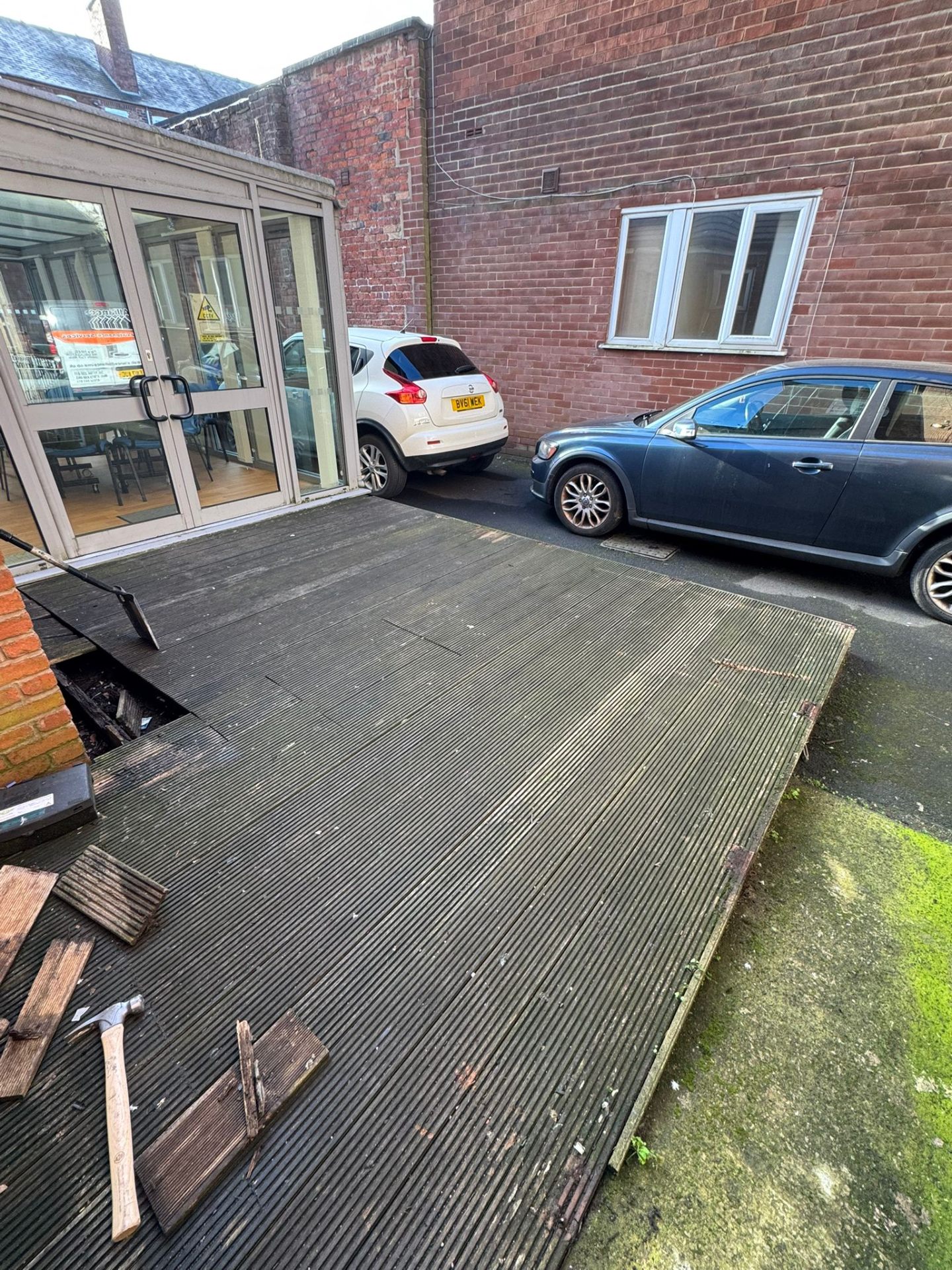 Rotten Decking Replacement — Before