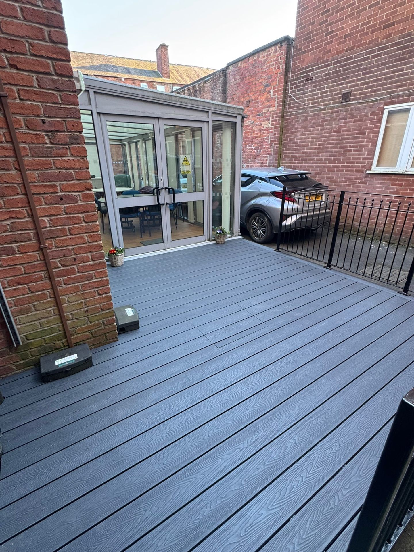 Finished Grey Composite Deck