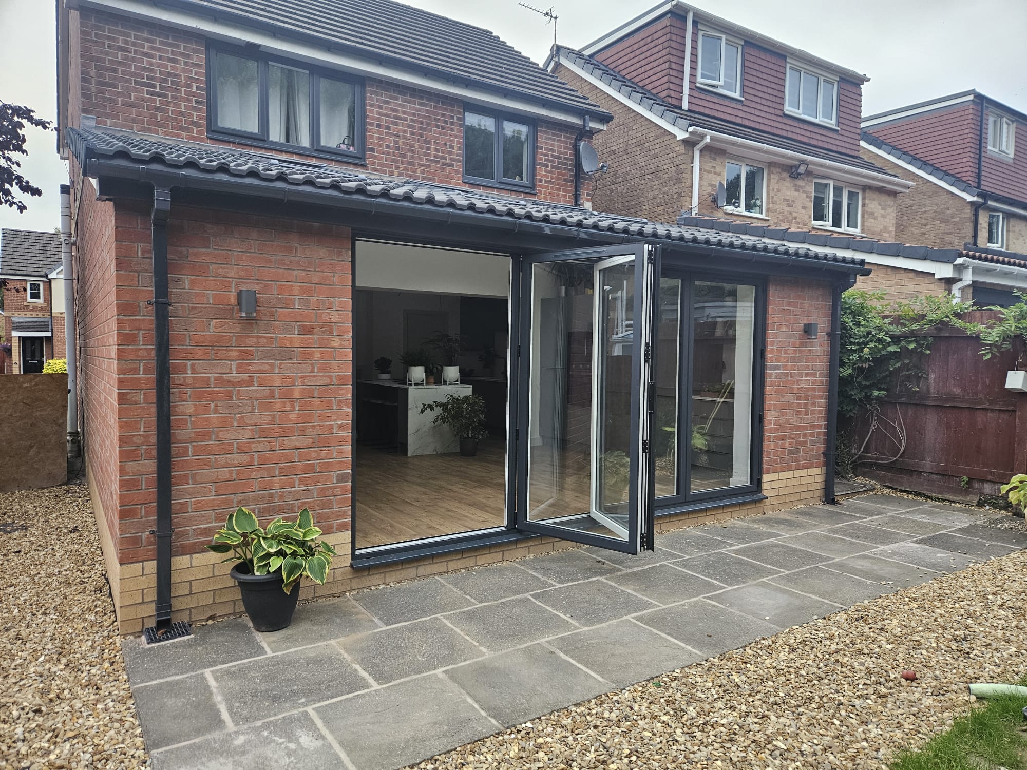 Rear Extension with Anthracite Bi-Fold Doors