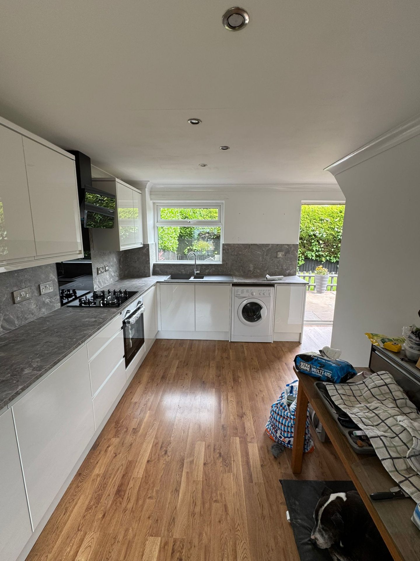 Modern White Gloss Kitchen — After