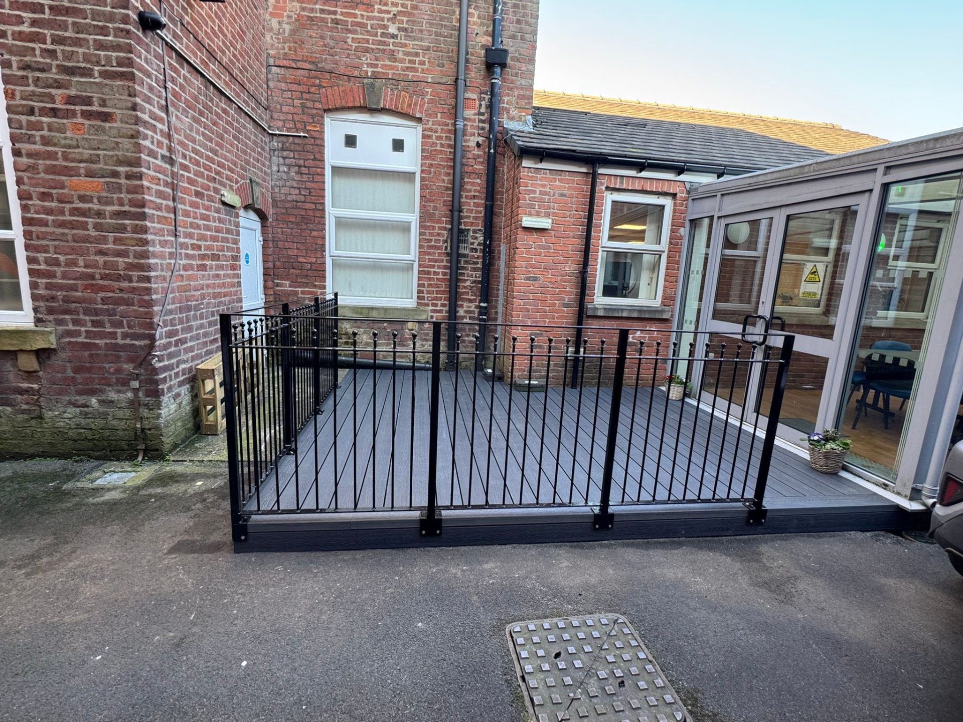 New Black Railings & Composite Boards