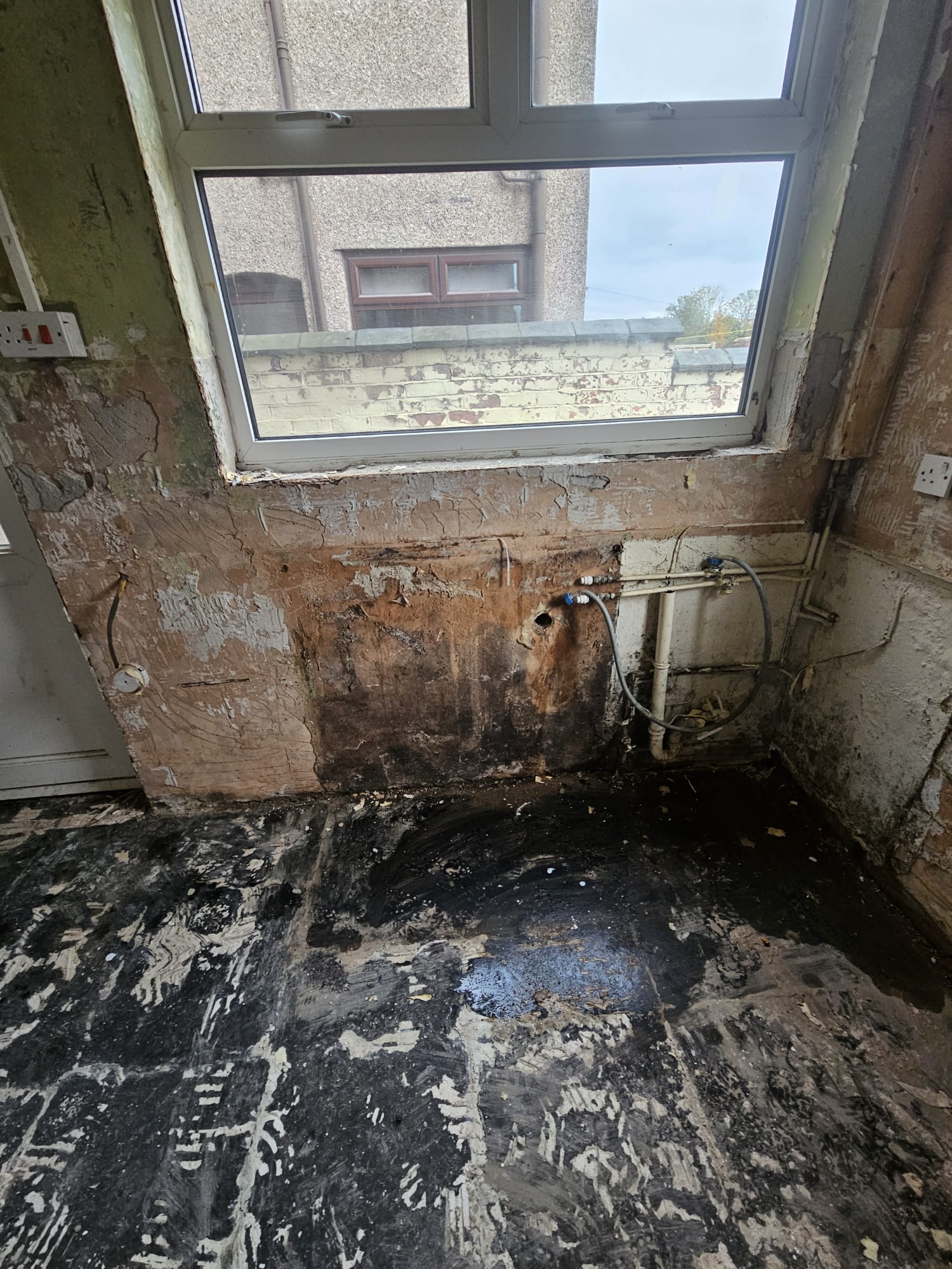 Full Room Strip-Out — Damp Treatment